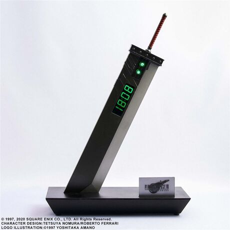 Final Fantasy VII Remake Digital Clock - Buster Sword