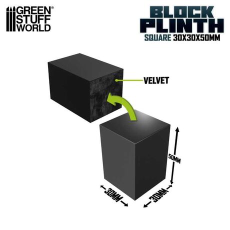 Black Display Block 3x3cm