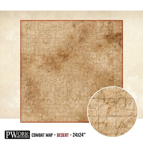 Desert Combat Map PVC 24"x24"