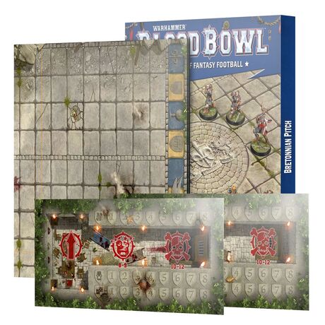 Blood Bowl: Bretonnian Team Pitch & Dugouts