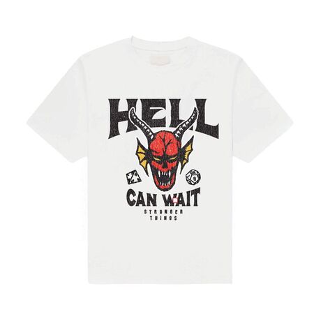 Stranger Things T-Shirt Hell Can Wait (white) XL