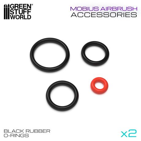Black O-Rings - Mobius Airbrush