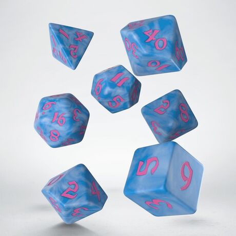 Classic Runic Dice Set Glacier & Pink