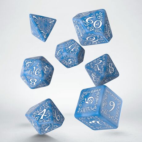 Elven Dice Set Glacier & White