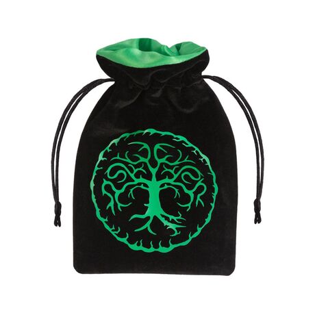 Forest Black & Green Dice Bag