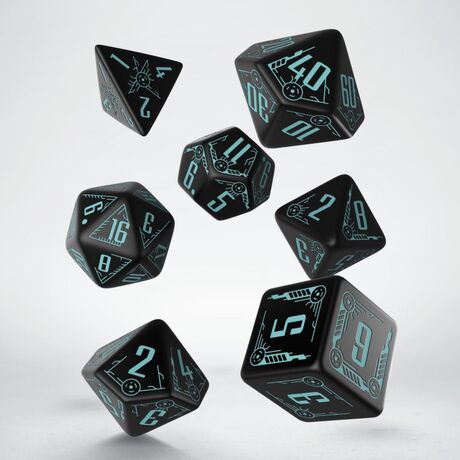 Galactic Dice Set Black & Blue