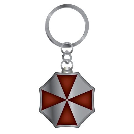 Resident Evil Umbrella Metal Keyring