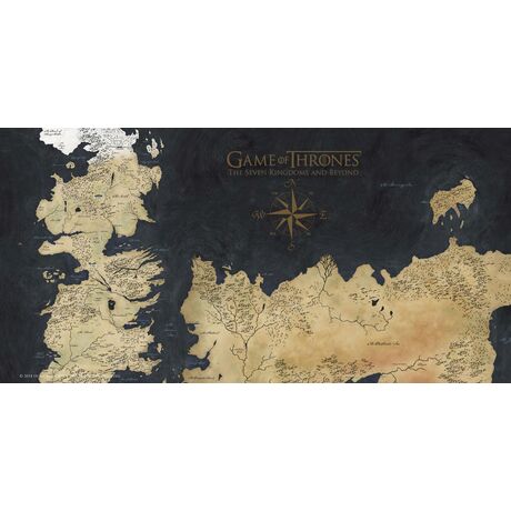 Game of Thrones Glass Poster Westeros