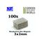 Neodymium Magnets N35 3x2mm (100)