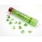 Green Catseye Glass Stones in 5 1/2" Tube (40+)