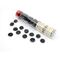 Black Opal Frosted Glass Stones in 5 1/2" Tube (40+)