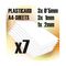 ABS Plasticard Plain Combo x7 Sheets A4