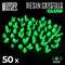 Resin Crystals Medium Glow Yellow Green