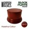 Block Plinth 8cm Round Hazelnut