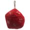 Red D20 Plush Dice Bag