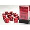 Opaque Red/White 16mm Dice Block™ (12)
