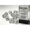 Frosted™ Clear/black Dice Block™ 16mm (12 dice)