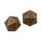 Heavy Metal D20 Dice Set D&D Copper/Green