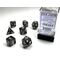 Translucent Smoke/white 7-Dice Set