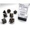 Opaque Black/gold 7-Dice Set