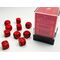 Opaque Dice Block™ 12mm d6 Red/black (36 dice)