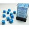 Opaque Dice Block™ 12mm d6 Light Blue/white (36 dice)