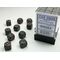 Opaque Dice Block™ 12mm d6 Dark Grey/copper  (36 dice)