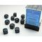 Opaque Dice Block™ 12mm d6 Dusty Blue/copper (36 dice)