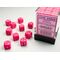 Opaque Block™ 12mm d6 Pink/white Dice (36 dice)