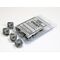Opaque Dark Grey/black Set of Ten d10s