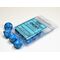 Opaque Light Blue/white Set of Ten d10s