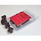 Opaque Black/red Set of Ten d10s