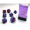 Gemini® Blue-Purple/gold 7-Dice Set