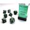 Gemini® Black-Grey/green 7-Dice Set