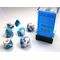 Gemini® Astral Blue-White/red 7-Dice Set