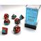 Gemini® Red-Teal/gold 7-Dice Set