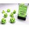 Vortex® Bright Green/black 7-Dice Set