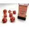 Vortex® Orange/black 7-Dice Set