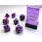 Vortex® Purple/gold 7-Dice Set