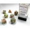 Festive® Vibrant/brown 7-Dice Set