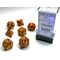 Glitter Gold/silver 7-Dice Set