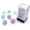 Nebula® Wisteria/white Luminary™ 7-Dice Set
