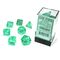 Borealis® Light Green/gold Luminary™ 7-Dice Set