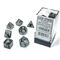 Borealis® Light Smoke/silver Luminary™ 7-Dice Set