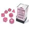 Borealis® Pink/silver Luminary™ 7-Dice Set
