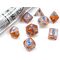 Borealis® Rose Gold/light blue Luminary™ 7-Dice Set (with bonus die)