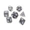 Frosted™ Smoke/white 7-Dice Set