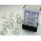 Translucent Dice Block™ 12mm d6 Clear/white (36)