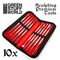 Sculpting Tools Set x10 - Premium with Case