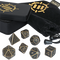 Enhance Metal Dice Set with Case and Dice Bag